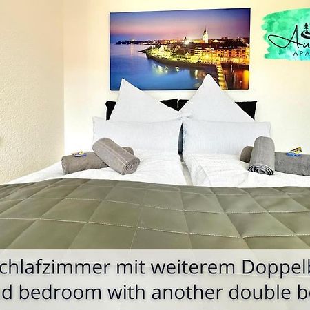 Auszeit Apartment Deluxe Am Uferpark - Nur 100 M Bis Zum Bodensee, Direkt Am Bodenseeradweg, 2 Schlafzimmer, 2 Sonnenbalkone, Schnelles Wlan, Kostenloser Tiefgaragenstellplatz, Fuer Bis Zu 4 Personen Friedrichshafen Buitenkant foto